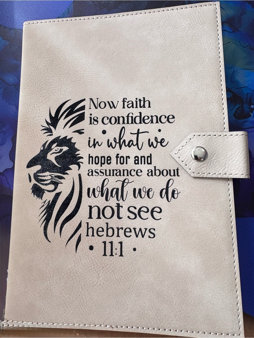 NWT Leatherette refillable notebook customized pick one & any saying you’d like